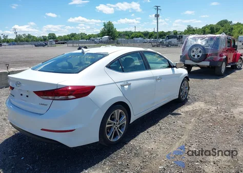 2017 Hyundai Elantra Limited from USA, damaged, VIN 5NPD84LF1HH047571